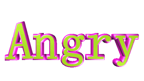 angry text Sticker