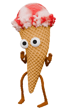 Happy Ice Cream Sticker by Formlotse