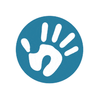 handsonaswegrow logo hand handson handsonaswegrow Sticker