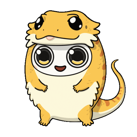 Egg Lizard Sticker