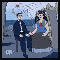 Frida Kahlo Art GIF by ElmonX