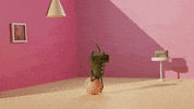 daisymlink animation illustration breakdance headspin GIF