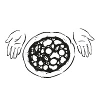 germany pizza Sticker