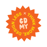Design Orange Sticker