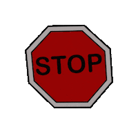 Stop Halt Sticker
