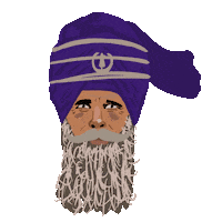 Warrior Turban Sticker