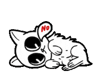 Cat No Sticker