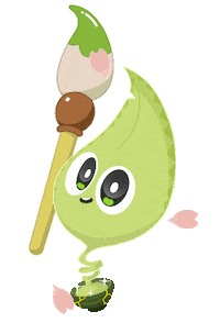 Happy Green Tea Sticker by sabobatage