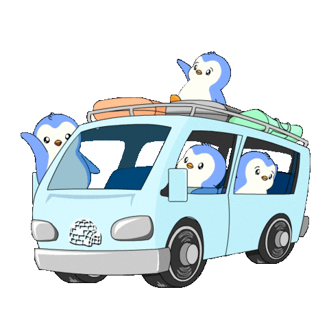 Travel Leaving Sticker by Pudgy Penguins