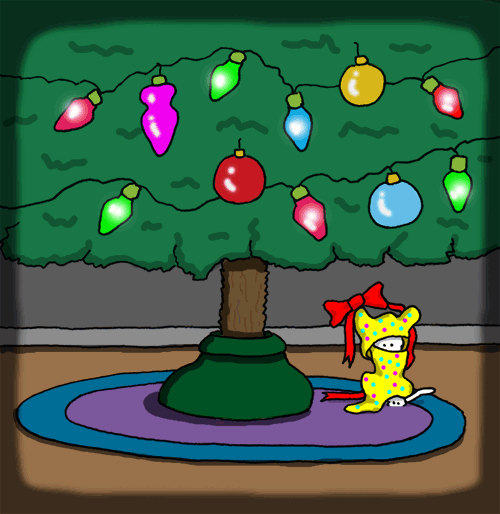 christmas tree GIF by Chippy the dog