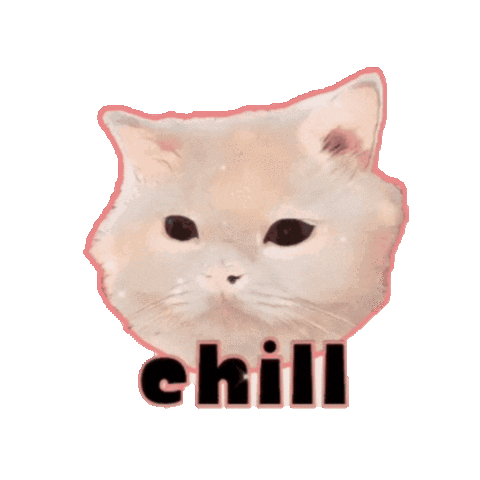 Cat Chill Sticker