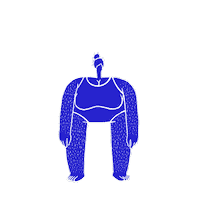 Illustration Hair Sticker by Thought Over Design