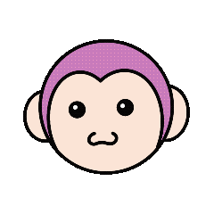 Wink Monkey Sticker