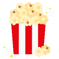 Food Popcorn Sticker by please bear with