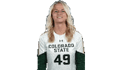 Volleyball Celebrating Sticker by Colorado State Rams