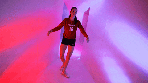 Wisconsin Volleyball GIF by Wisconsin Badgers