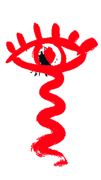 Crazy Eye Sticker by Kiesgrube