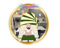 Congratulations Gnome Sticker