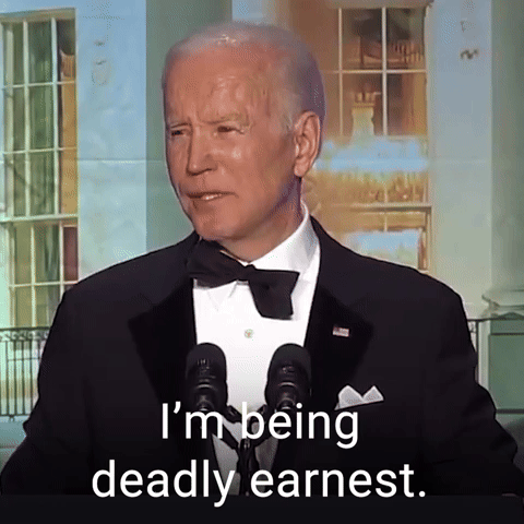 I'm being deadly earnest.
