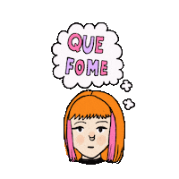 insidevector food egirl garota fome Sticker