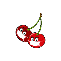 wfhthelabel mask cherry wfh cherries Sticker
