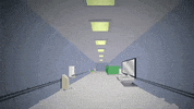 hallway restroom GIF by South Park 