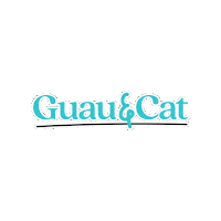 guau_cat gato perro barf nam Sticker