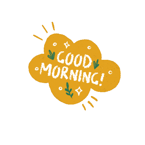 Good Morning Illustration Sticker