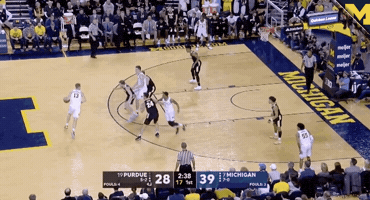 Go Blue College Basketball GIF by Michigan Athletics
