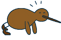 Workout Kiwi Sticker