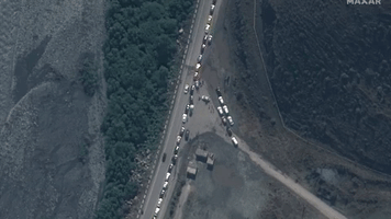 Satellite Imagery Shows Traffic Jams at Russian Borders After Putin's Mobilization Order