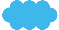 Cloud Blocks Sticker