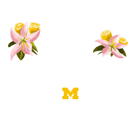 Mothers Day Flowers Sticker by University of Michigan