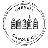 Overallcandleco candle flame cosy wick Sticker