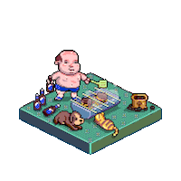 Happy Pixel Sticker