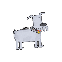 crudog_ love amor dogs perros Sticker