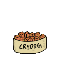 crudog_ dog dogs comida perros Sticker