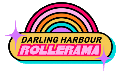 darlingharbour giphyupload rollerskate rollerskating darlingharbour Sticker