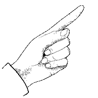 Pointing Mano Sticker by Ideabile
