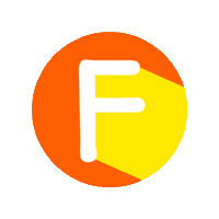 Orange Abc Sticker