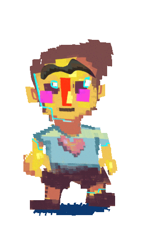 Animation Pixel Art Sticker
