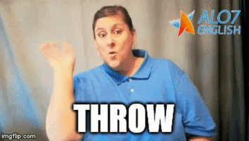 throw total physical response GIF by ALO7.com