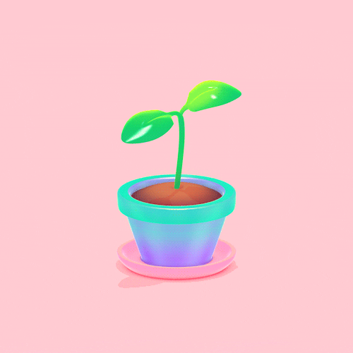 Grow Flower Pot GIF by Michael Shillingburg