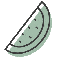 Watermelon Sticker by Wink Laser Studio