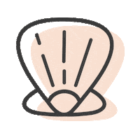 Shell Sticker by Wink Laser Studio