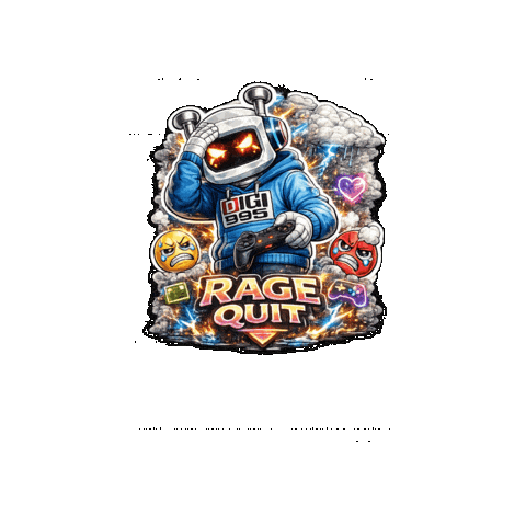 Game Over Frustration Sticker by Digi 995