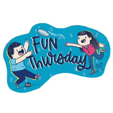 Friday Thursday Sticker by Alicia Souza