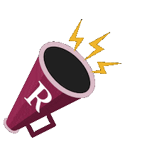 Cheer Maroon Sticker by Roanoke College