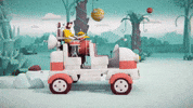 BigLizard animation space animated adventure GIF