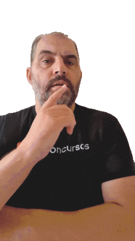 qconcursos giphyupload pensando duvida talvez Sticker